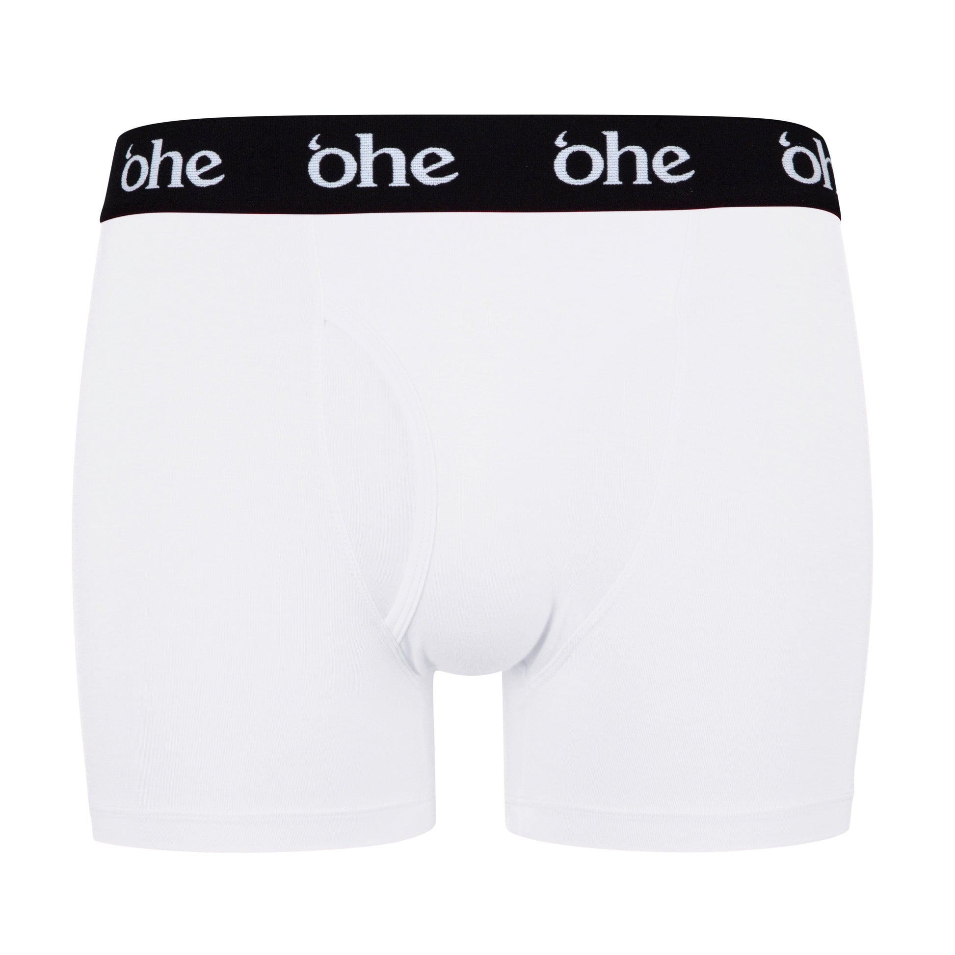 POP Underwear Turn Me On Long Boxer Bamboo Hypoallergenic Classic White 2 —